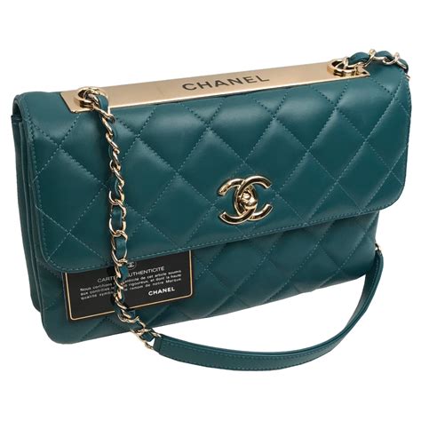 chanel trendy cc flap bag blue